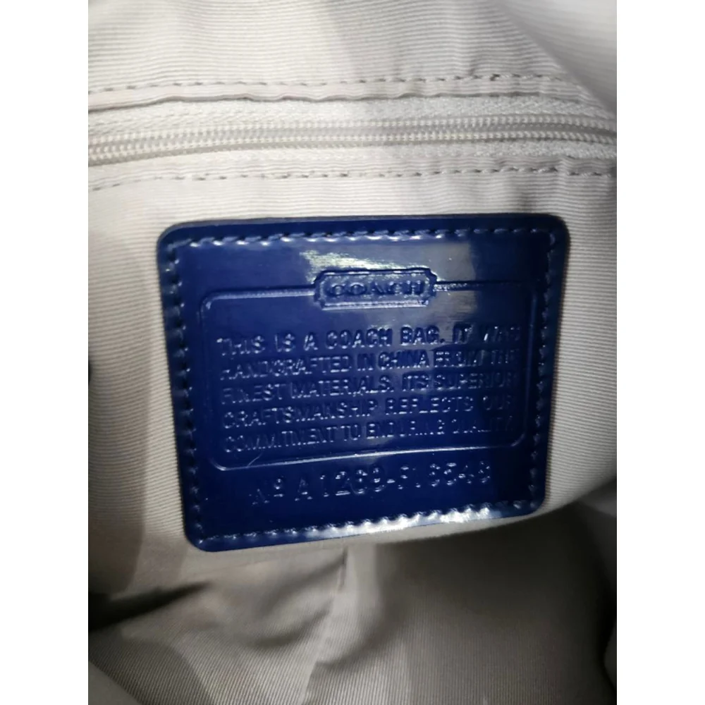 Coach Blue Signature C Canvas Backpack One Size